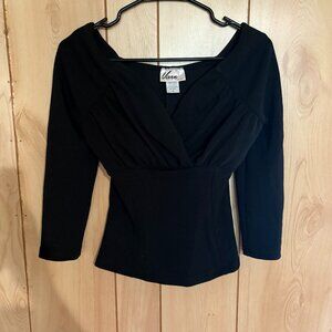 Black Starlet Top by Vixen by Micheline Pitt